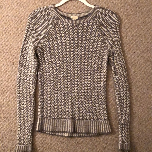 JCREW grey and white sweater - Picture 1 of 1